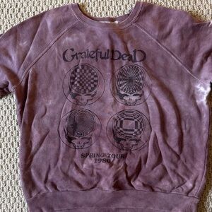 Junk Food Clothing Mauve/Purple Grateful Dead Graphic Crewneck Sweatshirt
